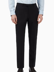 Ted Baker Premium Black Panama Slim Suit Trousers - Image 1 of 3