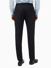 Ted Baker Premium Black Panama Slim Suit Trousers - Image 2 of 3