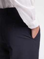 Ted Baker Premium Blue Panama Slim Suit: Trousers - Image 3 of 4