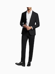 Ted Baker Premium Black Panama Slim Suit: Jacket - Image 6 of 6