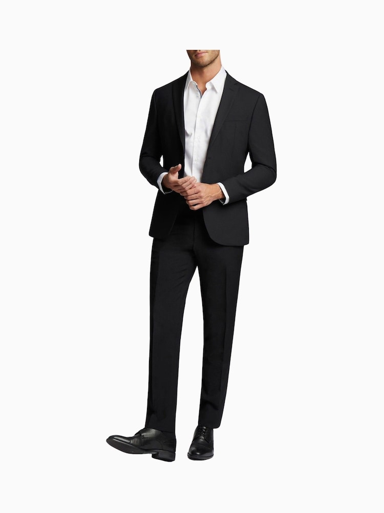Ted Baker Premium Black Panama Slim Suit: Jacket - Image 6 of 6