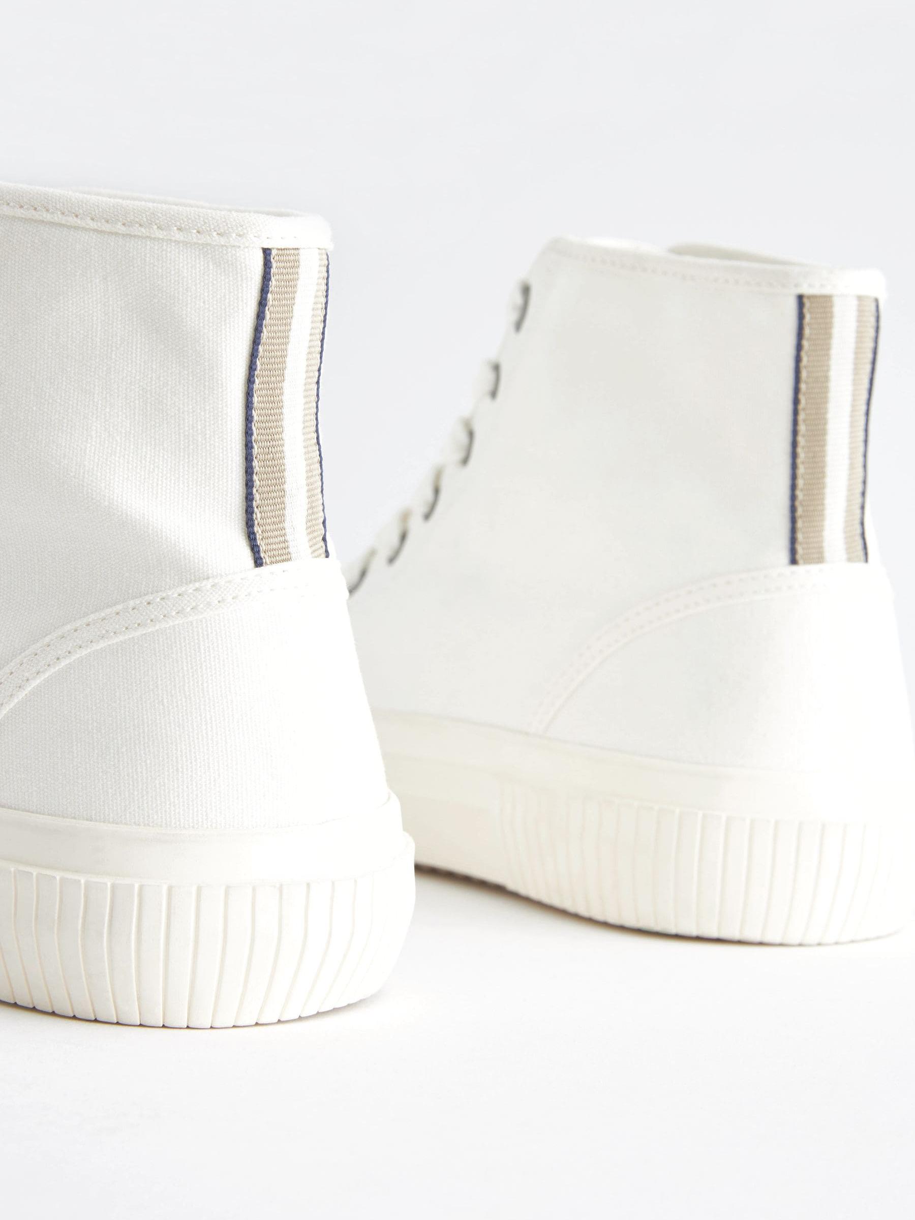 White high top canvas shoes outlet
