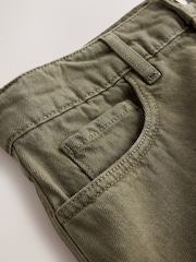 Πράσινο - Split Front Maxi Denim Skirt - Εικόνα 6 από 7