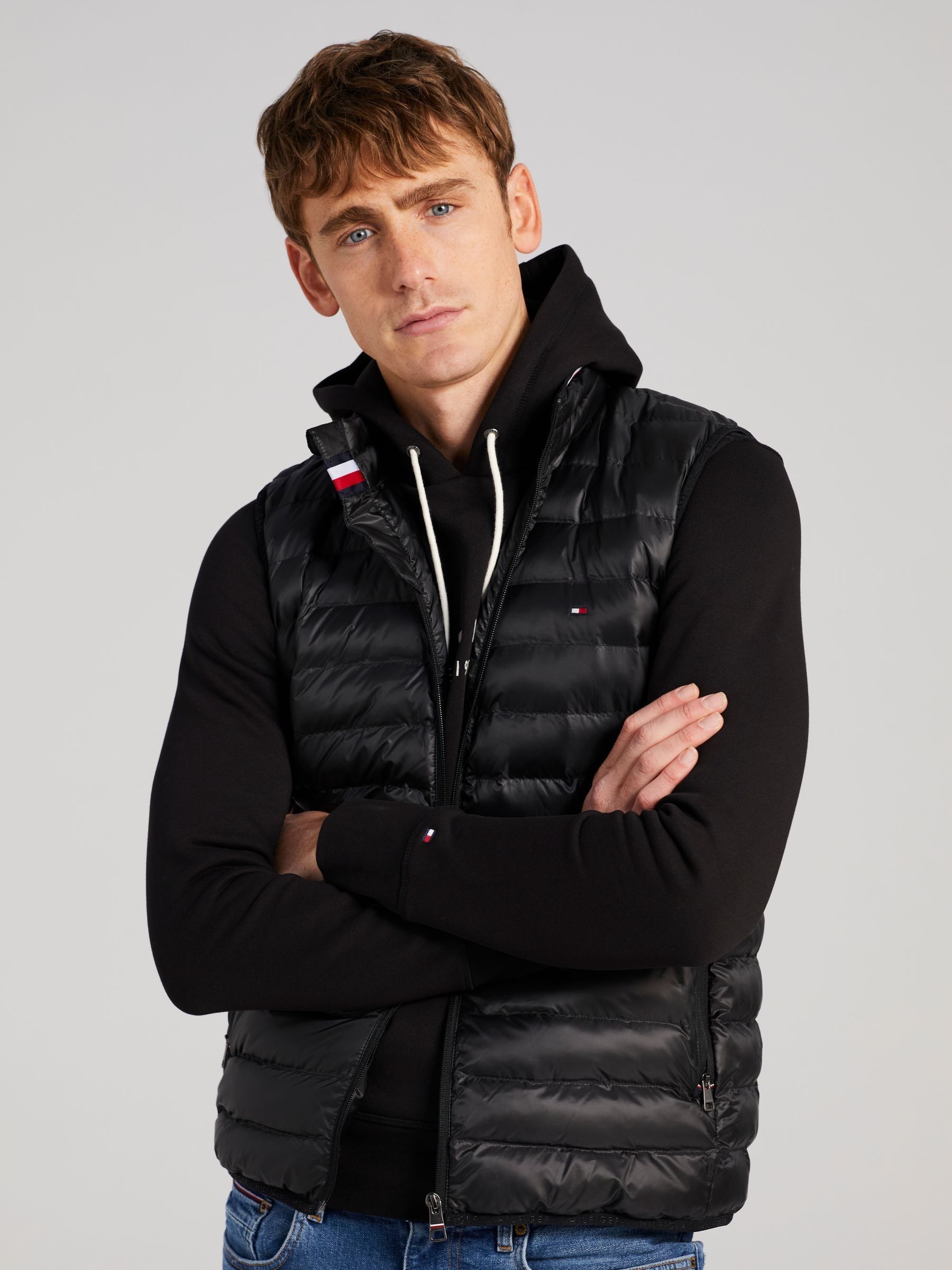 Tommy Hilfiger Packable Circular Vest Black