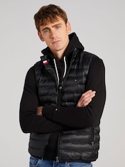 Tommy Hilfiger Black Core Packable Circular Gilet - Image 1 of 5