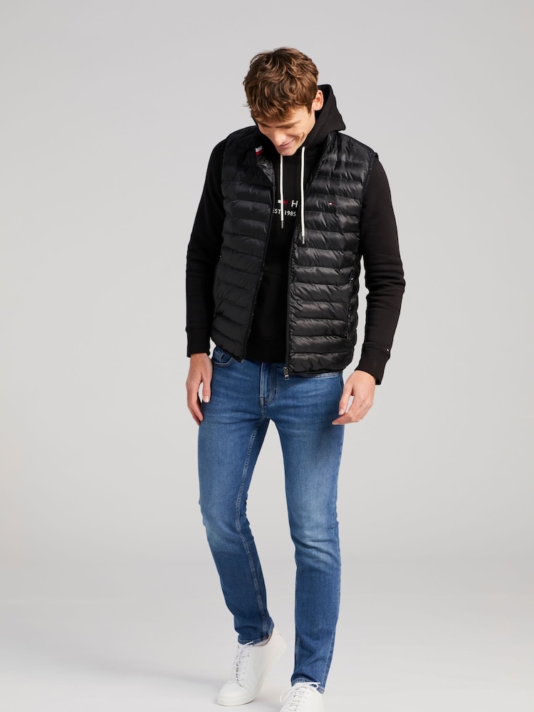 Tommy Hilfiger Black Core Packable Circular Gilet - Image 2 of 5
