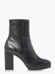 Dune London Black Pella Platform Ankle Boots - Image 1 of 5