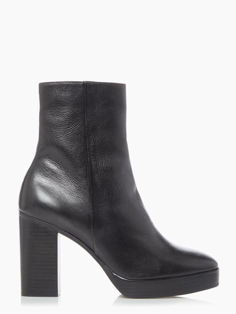 Dune London Black Pella Platform Ankle Boots - Image 1 of 5