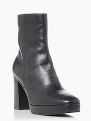 Dune London Black Pella Platform Ankle Boots - Image 2 of 5