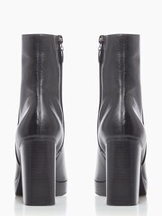 Dune London Black Pella Platform Ankle Boots - Image 4 of 5