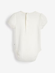 Pastel Pointelle 5 Pack Short Sleeve Baby Bodysuits - Image 10 of 11