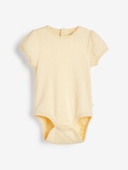 Pastel Pointelle 5 Pack Short Sleeve Baby Bodysuits - Image 8 of 11