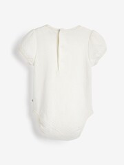 Pastel Pointelle 5 Pack Short Sleeve Baby Bodysuits - Image 9 of 11