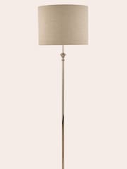 Laura Ashley Polished Nickel Highgrove Complete Floor Lamp - Image 4 of 5