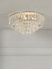 Laura Ashley Chrome Vienna Flush Fitting Light - Image 1 of 3