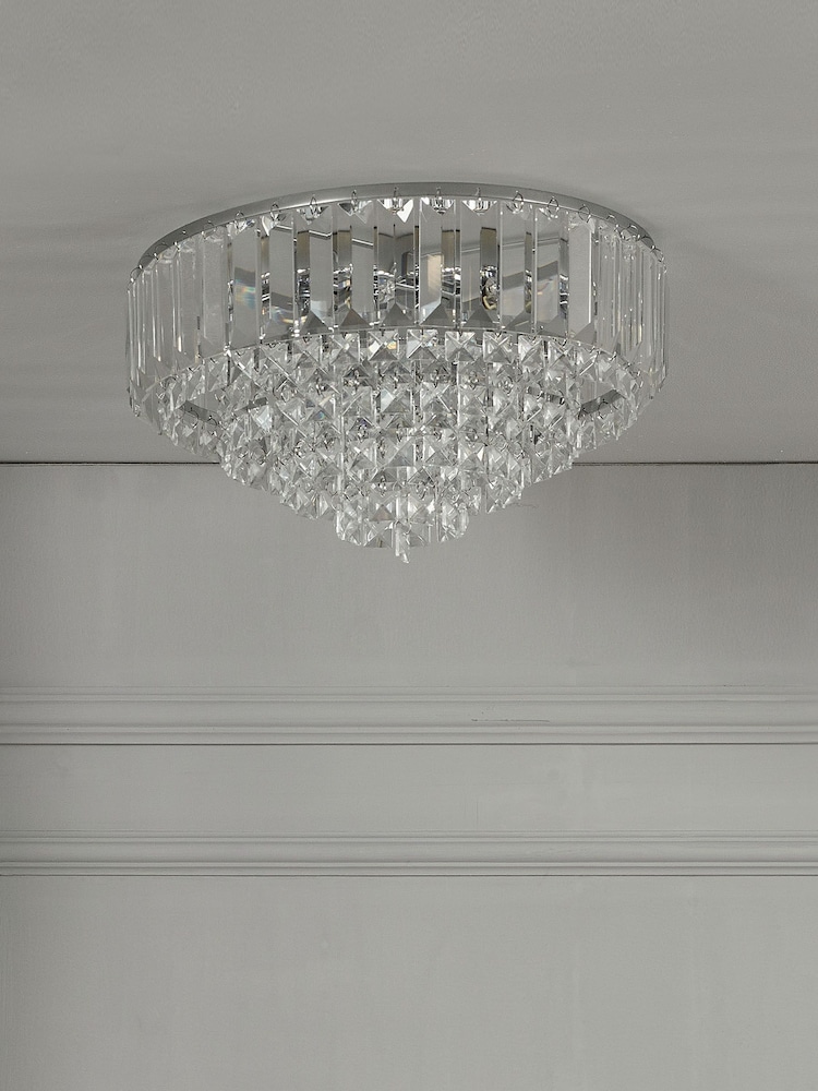 Laura Ashley Chrome Vienna Flush Fitting Light - Image 2 of 3