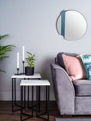 Dar Lighting Blue Wallis Mirror - Image 1 of 4