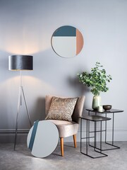 Dar Lighting Gold Braque Round Mirror - Image 2 of 4