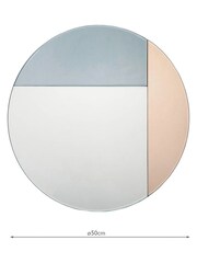 Dar Lighting Gold Braque Round Mirror - Image 4 of 4