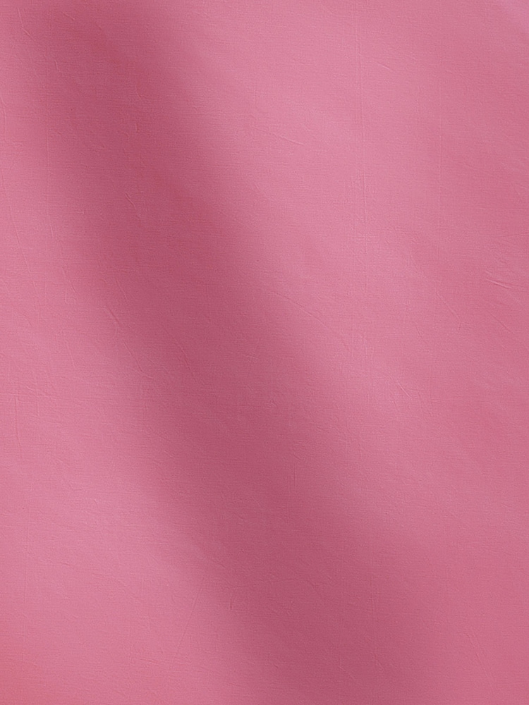 Pink Bright Cotton Rich Plain Duvet Cover and Pillowcase Set - Image 3 of 4