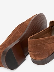 Brown Suede Penny Loafers - Image 10 of 10