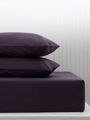 Purple Blackberry Cotton Rich Deep Fitted Sheet - Image 1 of 2