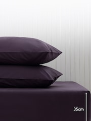 Purple Blackberry Cotton Rich Deep Fitted Sheet - Image 2 of 2