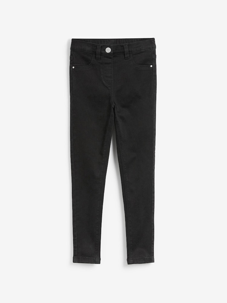 Black Denim Long Length Jeggings (3-16yrs) - Image 1 of 3