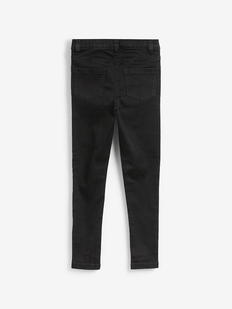 Black Denim Long Length Jeggings (3-16yrs) - Image 2 of 3