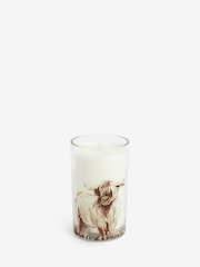 Natural Lemon & Bergamot Highland Cow Pillar Scented Candle - Image 2 of 4