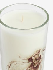 Natural Lemon & Bergamot Highland Cow Pillar Scented Candle - Image 3 of 4