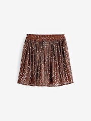 Bronze Sequin Sequin Foil Sparkle Party Skirt (3-16yrs) - Image 1 of 3