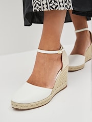 White Forever Comfort® Closed Toe High Wedges - Image 2 of 6