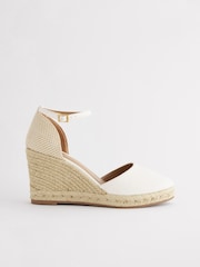 White Forever Comfort® Closed Toe High Wedges - Image 3 of 6