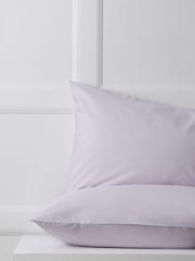 Set of 2 Puple Lilac Cotton Rich Pillowcases - Image 1 of 2