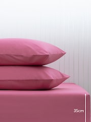 Pink Bright Cotton Rich Deep Fitted Sheet - Image 2 of 2