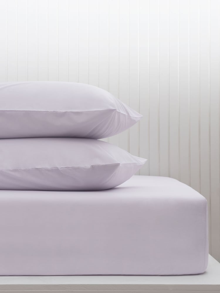Puple Lilac Cotton Rich Deep Fitted Sheet - Image 1 of 2
