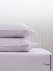 Puple Lilac Cotton Rich Deep Fitted Sheet - Image 2 of 2