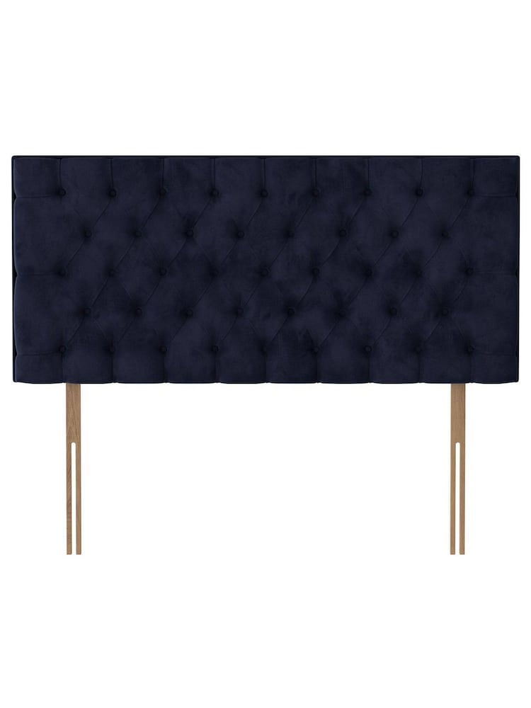 Silentnight Maritime Blue Florence Luxury Velvet Headboard - Image 1 of 3