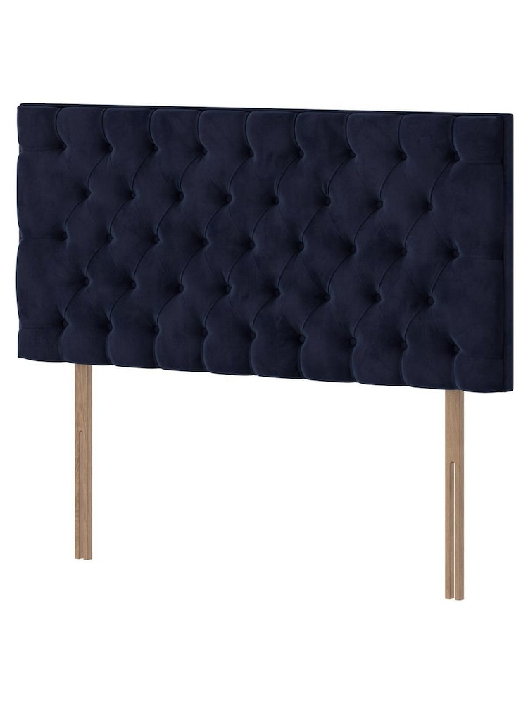 Silentnight Maritime Blue Florence Luxury Velvet Headboard - Image 2 of 3