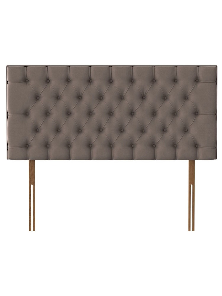 Silentnight Mink Brown Florence Luxury Velvet Headboard - Image 1 of 3