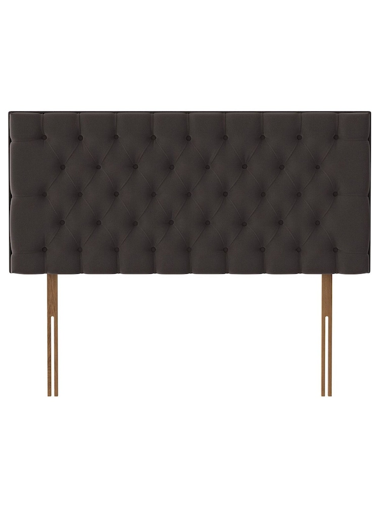 Silentnight Ebony Black Florence Woven Headboard - Image 1 of 3