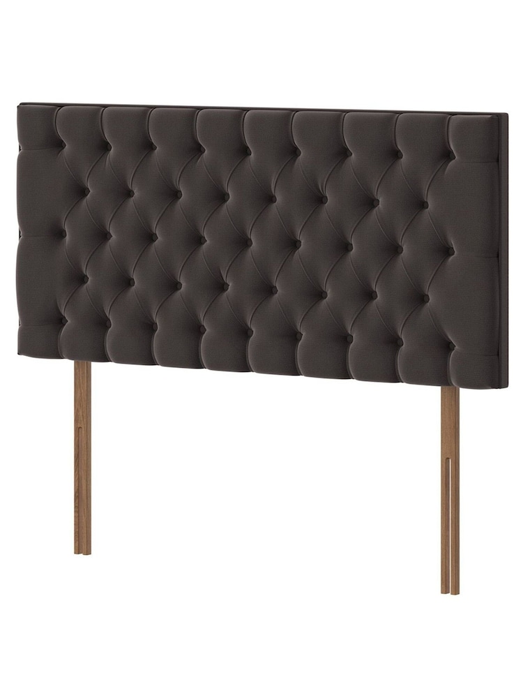 Silentnight Ebony Black Florence Woven Headboard - Image 2 of 3