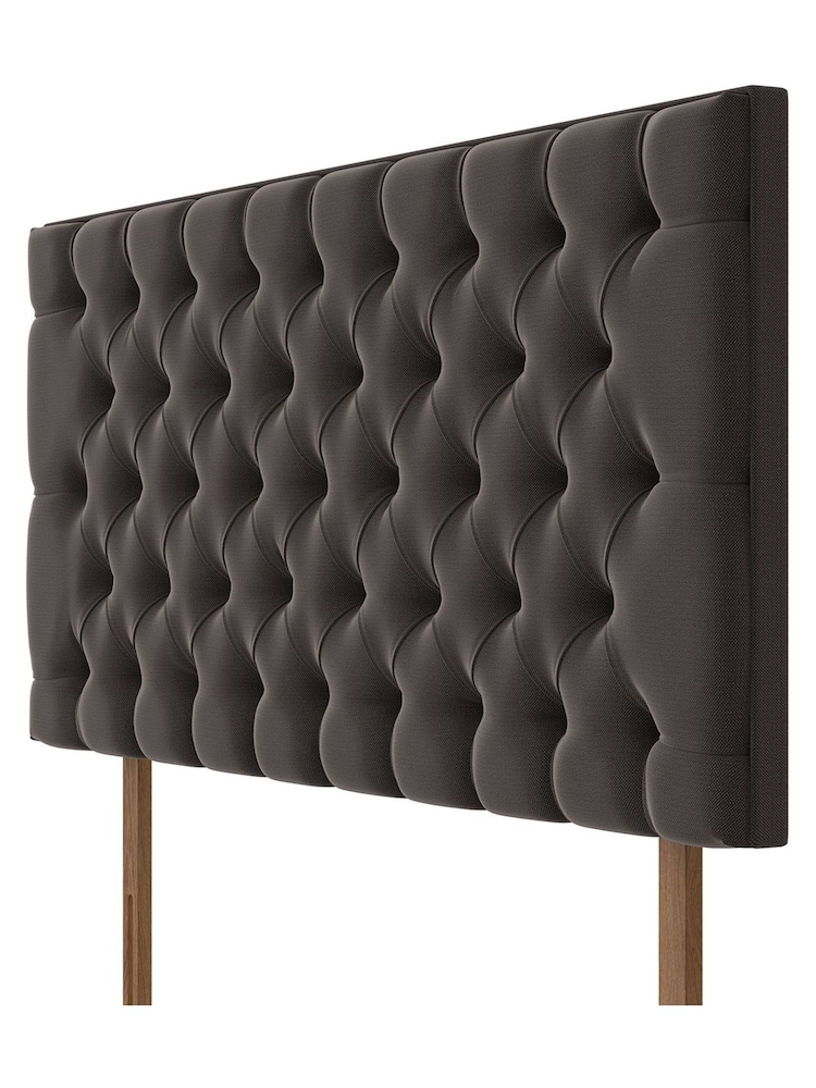 Silentnight Ebony Black Florence Woven Headboard - Image 3 of 3