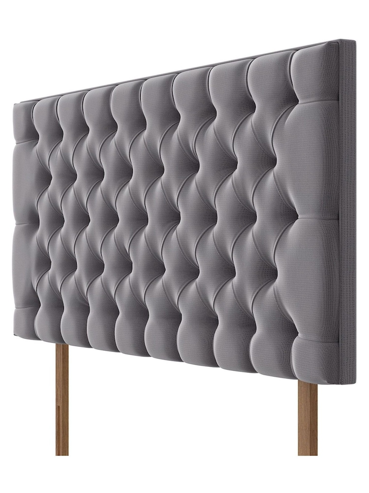 Silentnight Slate Grey Florence Woven Headboard - Image 3 of 3