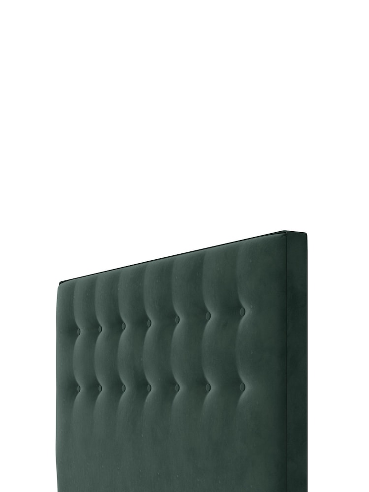 Silentnight Rainforest Green Goya Luxury Velvet Headboard - Image 3 of 3