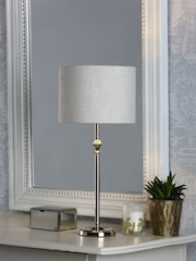 Laura Ashley Polished Nickel Highgrove Table Lamp - Image 1 of 5