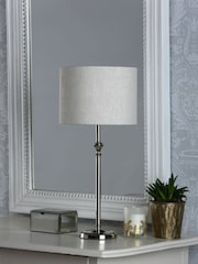 Laura Ashley Polished Nickel Highgrove Table Lamp - Image 2 of 5