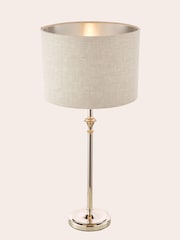Laura Ashley Polished Nickel Highgrove Table Lamp - Image 4 of 5