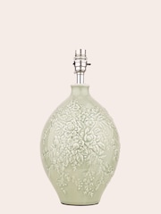 Laura Ashley Green Picardie Ceramic Table Lamp Base - Image 4 of 5